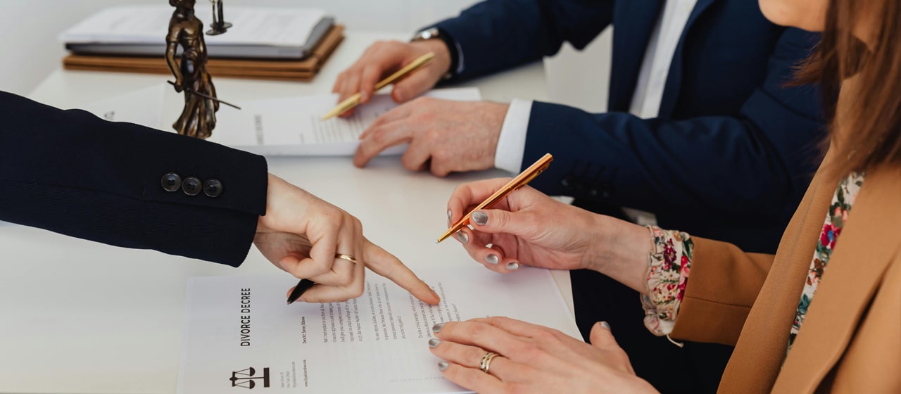 firma de acuerdo de divorcio